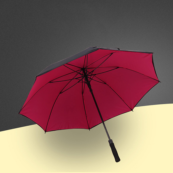高爾夫雨傘_27寸雙層布雨傘定制logo直桿廣告傘