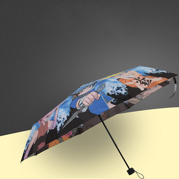 創意雨傘熱轉印傘_21寸印字三折雨傘定制logo_廣告傘