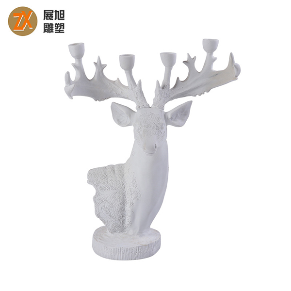 歐式客廳現代家居飾品麋鹿擺件，玻璃鋼雕塑