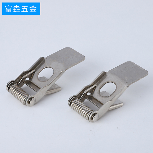 雙面條孔夾彈簧彈片，不銹鋼彈簧