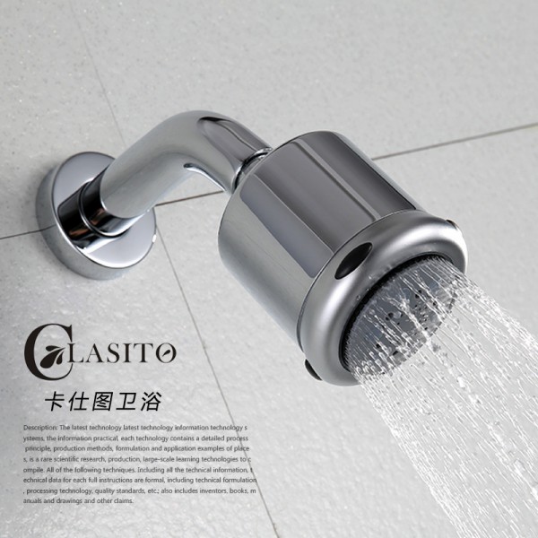 空氣增壓節水小噴頭 暗裝入墻式花灑頭 暗裝淋浴