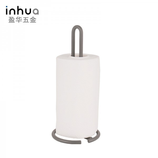 北歐ins風(fēng)格簡(jiǎn)約黑色鐵藝紙巾架