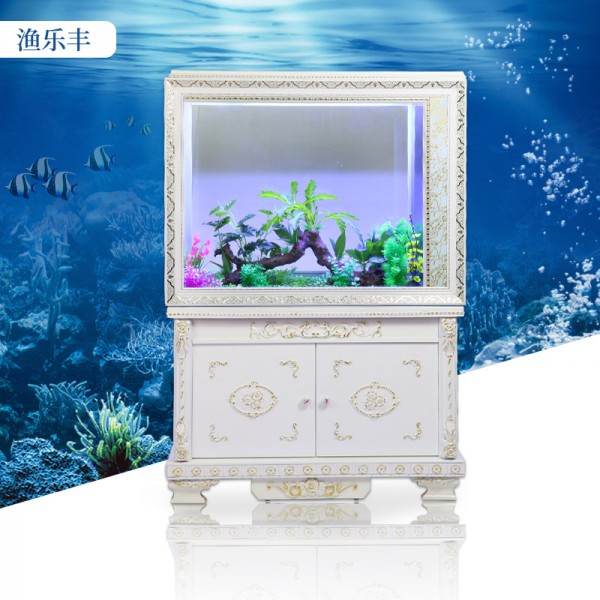 歐式鞋柜魚缸玻璃魚缸長方形屏風水缸