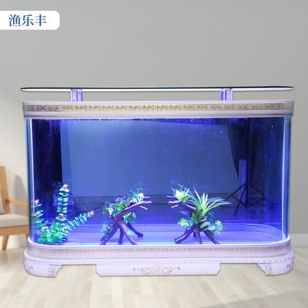 家用超白玻璃生態金魚缸歐式魚缸